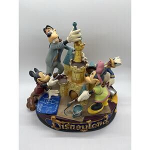 Disney Markrita Mickey Goofy DISNEYLAND Trinket Pin Box Figurine - RARE